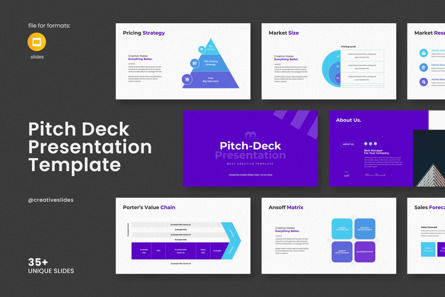 Pitch Deck Google Slides Template, Google Slides Thema, 14422, Business — PoweredTemplate.com