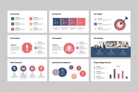 Matrix PowerPoint Template, Slide 6, 14425, Bisnis — PoweredTemplate.com