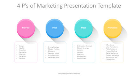 Free 4 P's of Marketing Presentation Template, Dia 2, 14435, 3D — PoweredTemplate.com