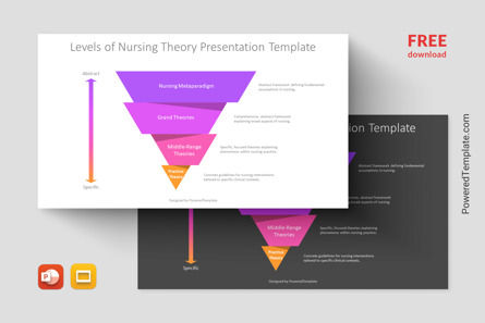 Free Levels of Nursing Theory Presentation Template, 無料 Googleスライドのテーマ, 14437, ビジネスモデル — PoweredTemplate.com