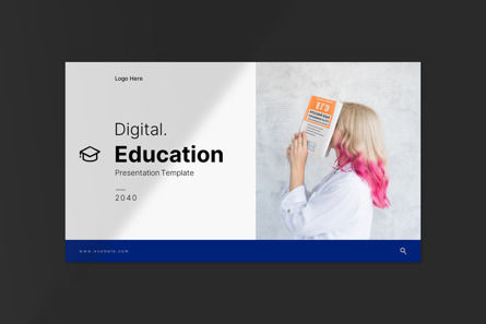 Digital Education PowerPoint Template, Diapositiva 2, 14439, Negocios — PoweredTemplate.com