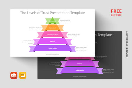 Free Levels of Trust Presentation Template, Gratis Tema di Presentazioni Google, 14444, Modelli di lavoro — PoweredTemplate.com