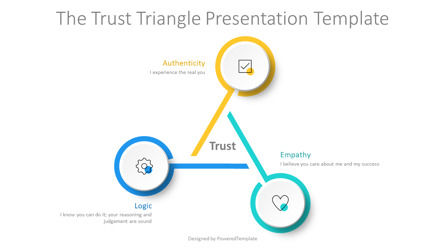 Free Trust Triangle Presentation Template, Slide 2, 14447, Modelli di lavoro — PoweredTemplate.com