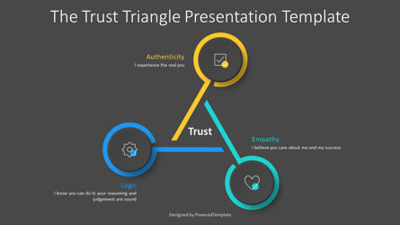 Free Trust Triangle Presentation Template, Slide 3, 14447, Model Bisnis — PoweredTemplate.com