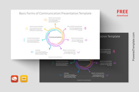Free Basic Forms of Communication Presentation Template, 무료 Google 슬라이드 테마, 14457, 직업/산업 — PoweredTemplate.com