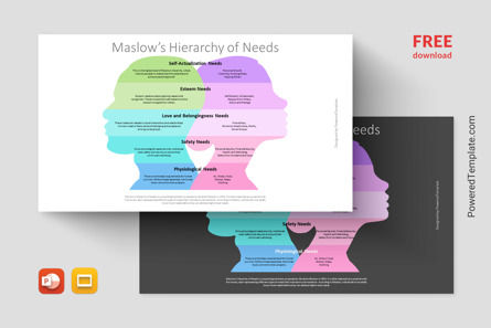 Free Maslow's Hierarchy of Needs Presentation Template, Gratis Google Presentaties-thema, 14460, Businessmodellen — PoweredTemplate.com