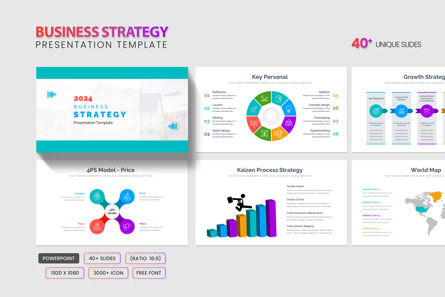 Business Strategy PowerPoint Template, PowerPoint模板, 14461, 商业 — PoweredTemplate.com