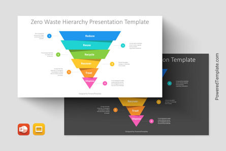 Zero Waste Hierarchy Presentation Template, Theme Google Slides, 14466, Modèles commerciaux — PoweredTemplate.com