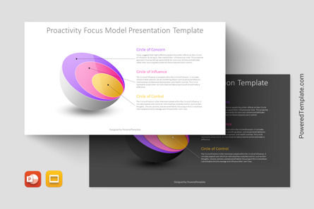 Proactivity Focus Model Presentation Template, Google 슬라이드 테마, 14469, 3D — PoweredTemplate.com