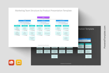 Marketing Team Structure by Product Presentation Template, Google 슬라이드 테마, 14480, 직업/산업 — PoweredTemplate.com
