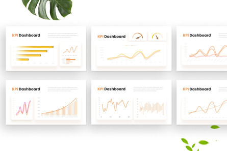 Basic Orange KPI Dashboard - PowerPoint Template, 슬라이드 3, 14499, 비즈니스 — PoweredTemplate.com