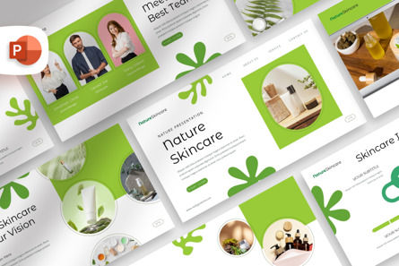 Cute Natural Skin Care - PowerPoint Template, PowerPoint-Vorlage, 14508, Business — PoweredTemplate.com