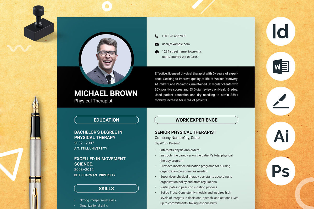 Professional Resume CV Template | Resume Template | ResumeInventor ...