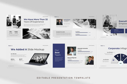 Blue Business Corporate - PowerPoint Template, Deslizar 2, 14518, Negócios — PoweredTemplate.com