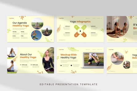 Fresh Yoga Health Class - PowerPoint Template, 슬라이드 2, 14521, 직업/산업 — PoweredTemplate.com