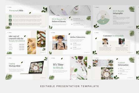 Healthy Eco Beauty - PowerPoint Template, 슬라이드 3, 14523, 비즈니스 — PoweredTemplate.com