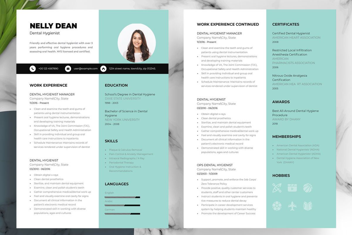 Professional Resume CV Template - Sp Slide H 2 