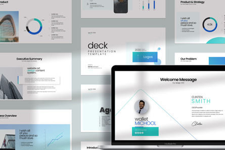 Deck Keynote Template, Keynote Template, 14525, Business Concepts — PoweredTemplate.com