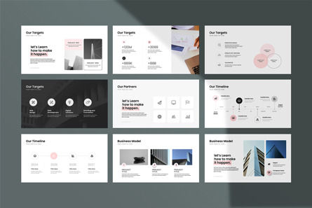 Minimal Google Slides Template, 幻灯片 6, 14526, 商业模式 — PoweredTemplate.com