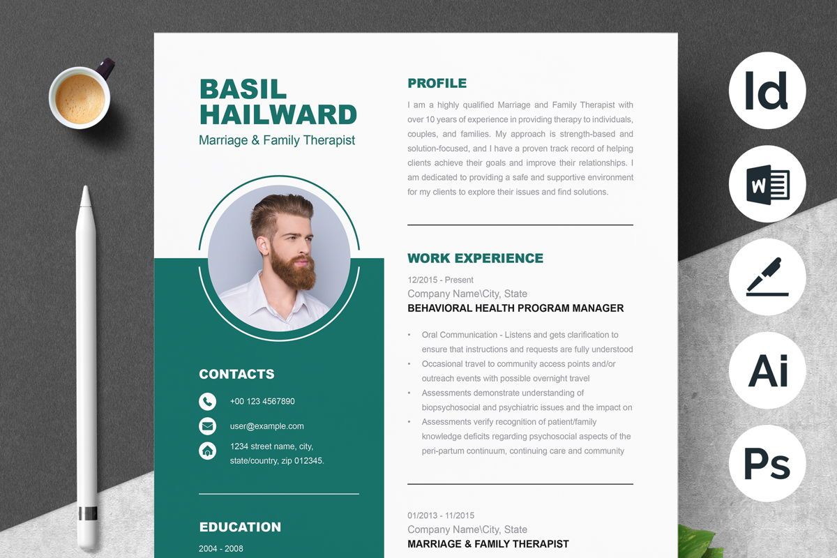 Modern Resume Template Layout | Resume Template | ResumeInventor ...