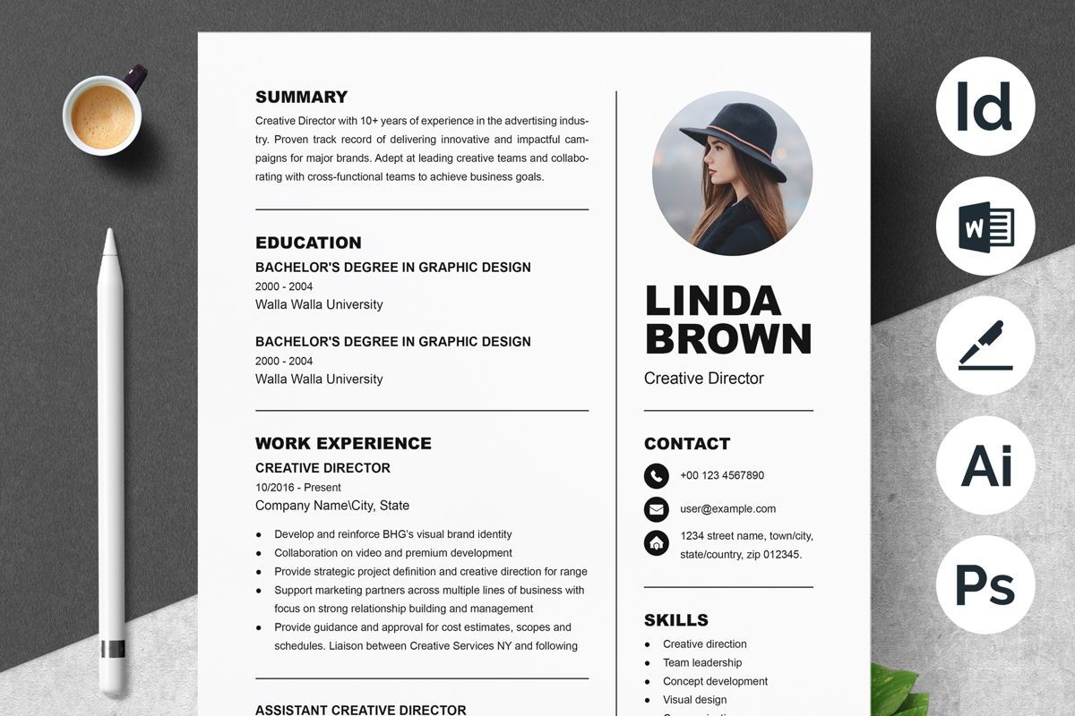 Clean Resume And CV Template Layout | Resume Template | ResumeInventor ...