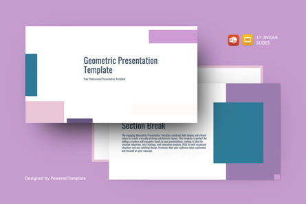 Free Geometric Presentation Template, Kostenlos PowerPoint-Vorlage, 14532, Abstrakt/Texturen — PoweredTemplate.com