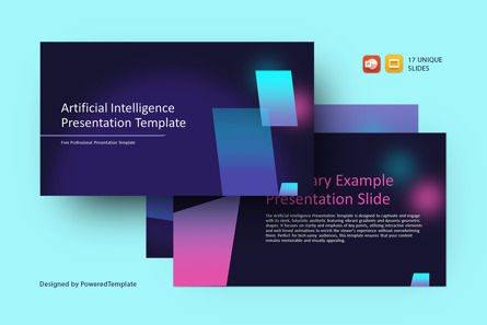 Free Artificial Intelligence Presentation Template, Grátis Modelo do PowerPoint, 14533, Abstrato/Texturas — PoweredTemplate.com