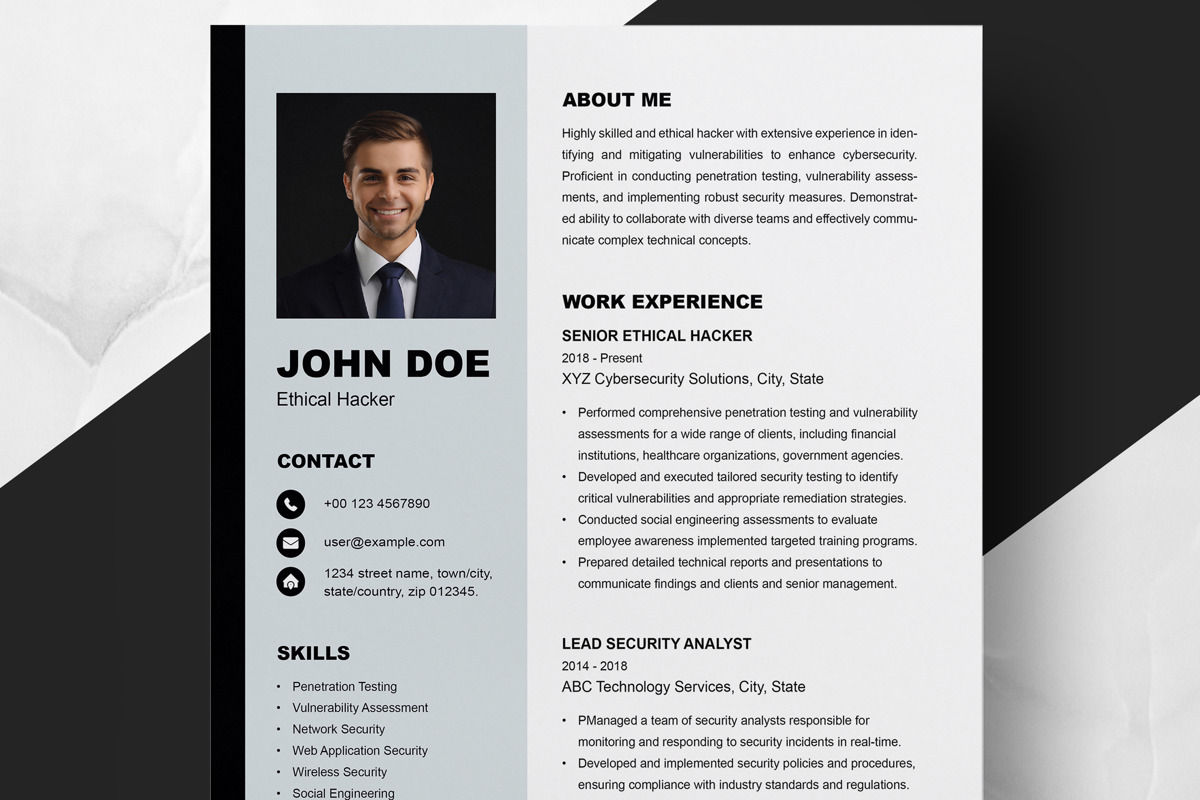 Simple And Clean Resume Template - Sp Slide H 1 