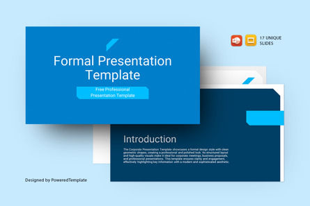 Free Corporate Presentation Template, Free PowerPoint Template, 14550, Business — PoweredTemplate.com