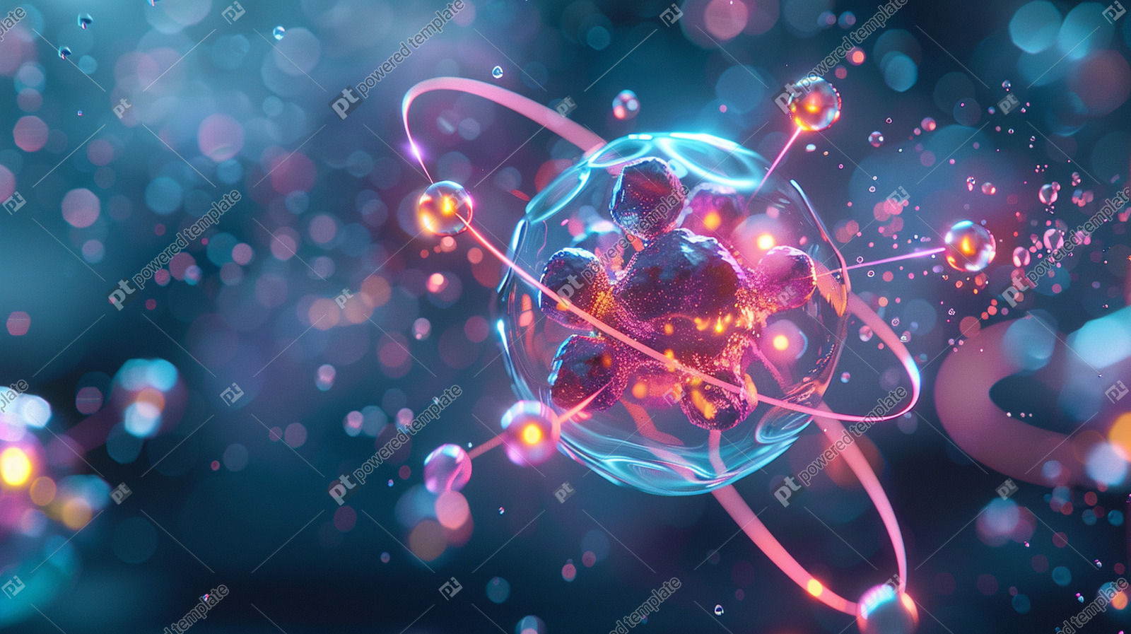 Quantum Vibrancy A Glimpse into the Subatomic World | Gratis, Imagen de ...