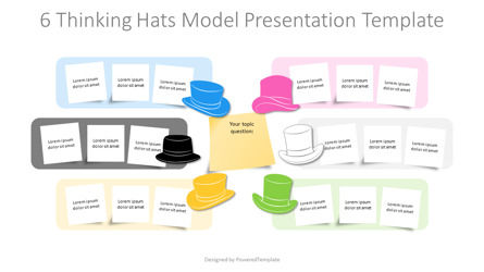 Free 6 Thinking Hats Model Presentation Template, Slide 2, 14554, Konsep Bisnis — PoweredTemplate.com