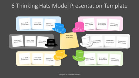 Free 6 Thinking Hats Model Presentation Template, Slide 3, 14554, Konsep Bisnis — PoweredTemplate.com