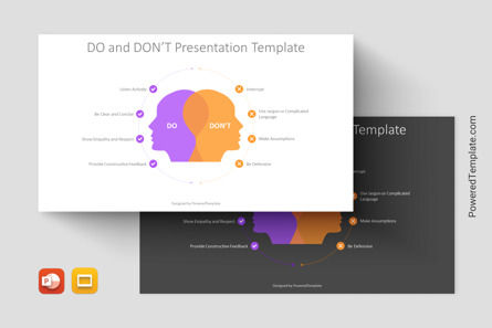 Do and Don’t Presentation Template, Google 슬라이드 테마, 14558, 비즈니스 모델 — PoweredTemplate.com