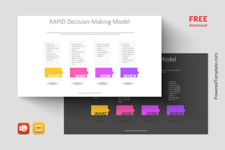 Free RAPID Decision-Making Model Infographic Template, Grátis Tema do Google Slides, 14575, Modelos de Negócio — PoweredTemplate.com