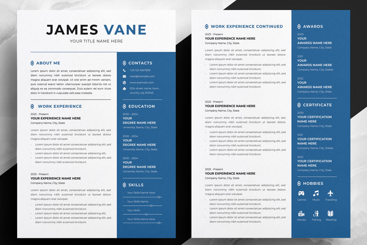 Creative resume template