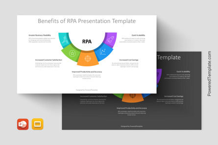 Benefits of RPA Presentation Template, Google 슬라이드 테마, 14619, 컨설팅 — PoweredTemplate.com