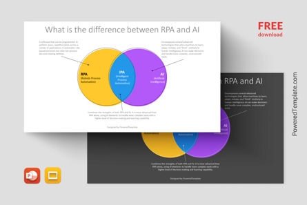 What Is The Difference Between RPA and AI Free Presentation Template, Gratis Tema Google Slides, 14622, Model Bisnis — PoweredTemplate.com