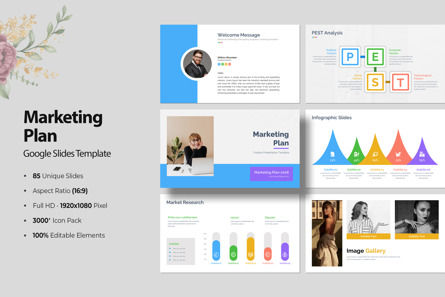 Marketing Plan Google Slides, Diapositive 2, 14628, Business — PoweredTemplate.com