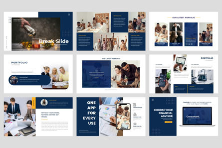 Financial Planner Consultant Keynote Template, Dia 4, 14637, Bedrijf — PoweredTemplate.com