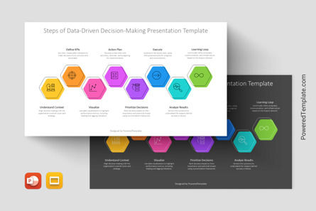 Steps of Data-Driven Decision-Making Presentation Template, Google Slides Thema, 14641, Business Modelle — PoweredTemplate.com