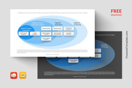 IPA Framework with Cognitive Computing and AI Technologies Free Presentation Template, 無料 Googleスライドのテーマ, 14645, ビジネスモデル — PoweredTemplate.com