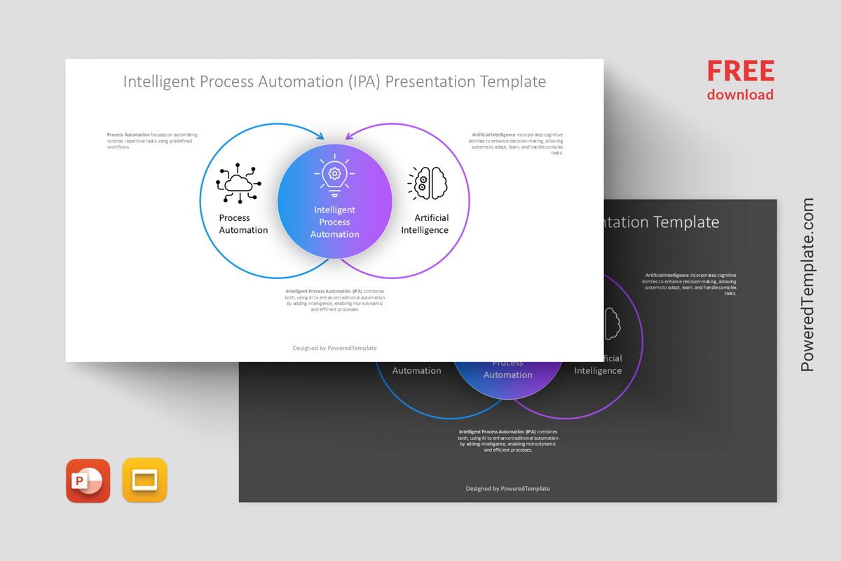 Intelligent Process Automation IPA Free Presentation Template ...