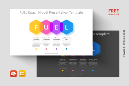 FUEL Coaching Model Free Presentation Template, Free Google Slides Theme, 14653, Business Concepts — PoweredTemplate.com