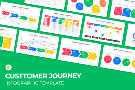 Customer Journey Infographics Google Slides Template, Google幻灯片主题, 14661, 商业 — PoweredTemplate.com