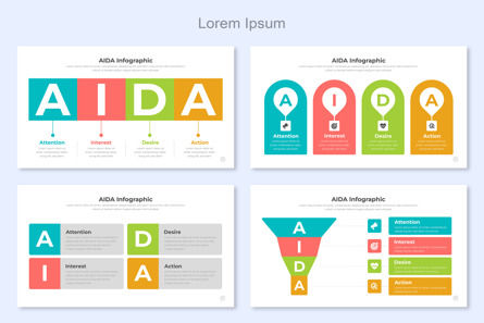 AIDA Infographic Google Slides Template, 슬라이드 6, 14662, 비즈니스 — PoweredTemplate.com