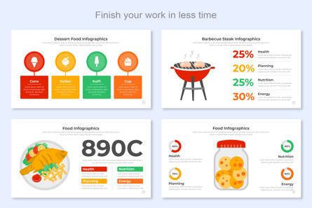 Food Infographics PowerPoint Template, 슬라이드 5, 14671, 비즈니스 — PoweredTemplate.com