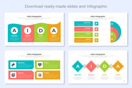 AIDA Infographic Keynote Template, Slide 2, 14673, Business — PoweredTemplate.com