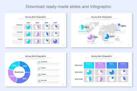 Harvey Ball Infographics Template Keynote, 幻灯片 3, 14675, 商业 — PoweredTemplate.com