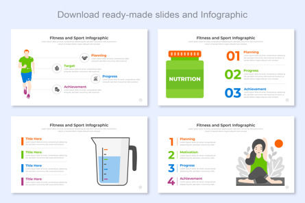 Fitness and Sport Infographic Template PowerPoint, 슬라이드 3, 14682, 비즈니스 — PoweredTemplate.com