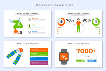 Fitness and Sport Infographic Template PowerPoint, 슬라이드 6, 14682, 비즈니스 — PoweredTemplate.com